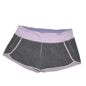 Gently Used! Lululemon Speed Up Shorts Grey/Purple Size 12